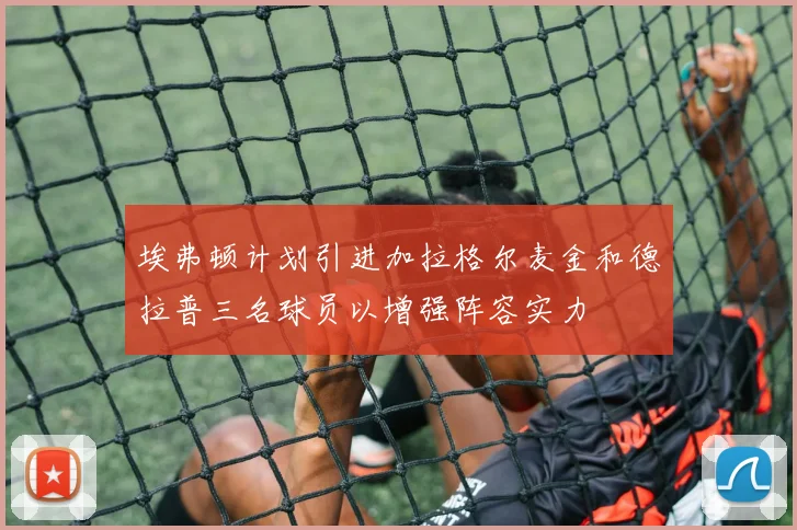 埃弗顿计划引进加拉格尔麦金和德拉普三名球员以增强阵容实力